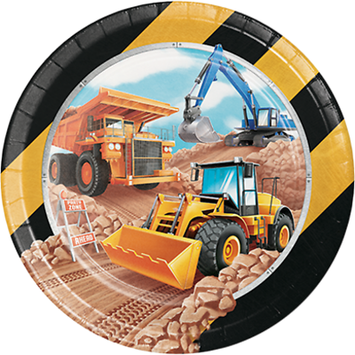 byggeplass papptallerken 22cm