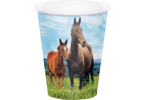 pappkopper med hester