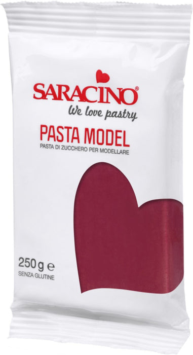 saracino modelleringspasta burgunder 250g