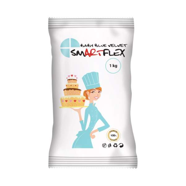 smartflex baby blå fondant, 1kg