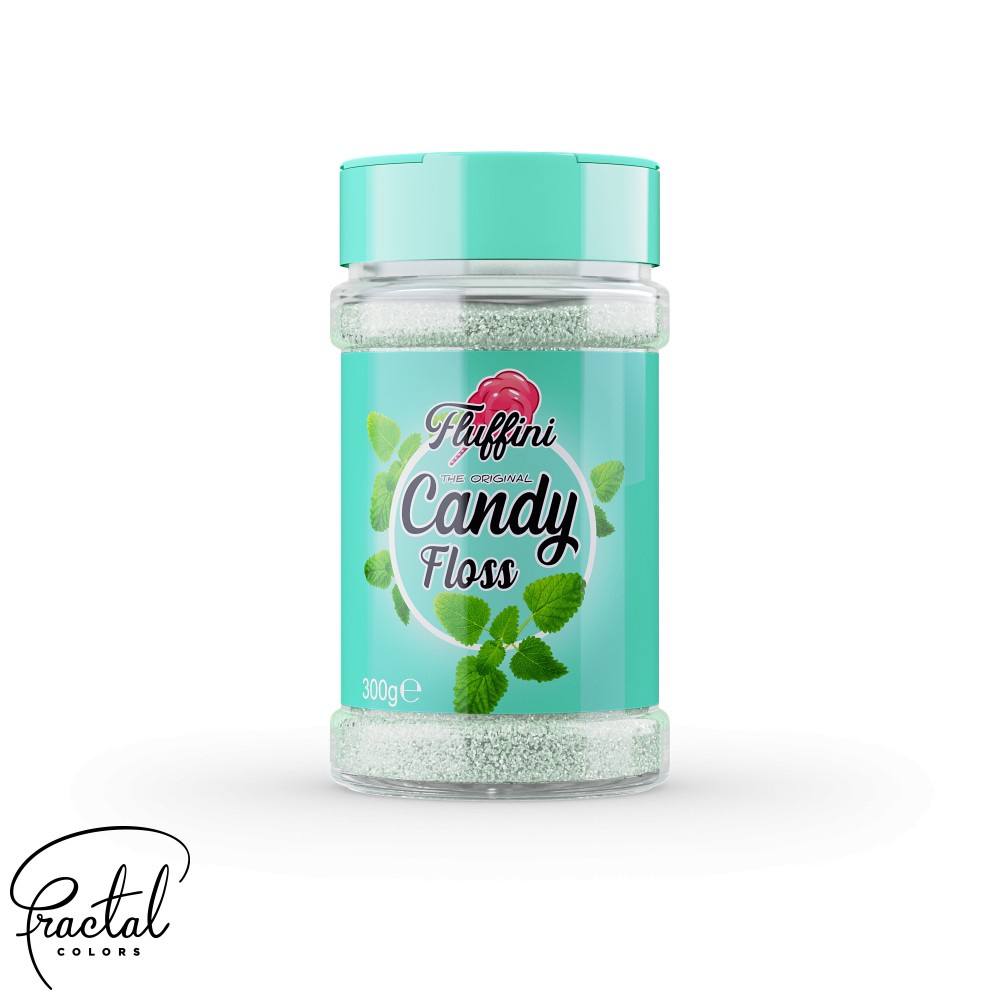 sukkerspinn sukker fluffini mint smak