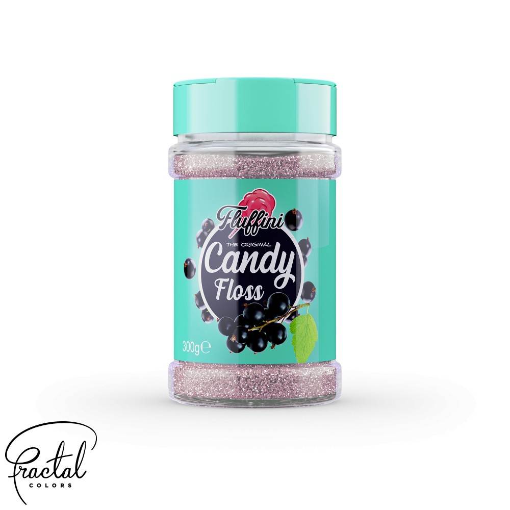 sukkerspinn sukker fluffini skogsbær smak