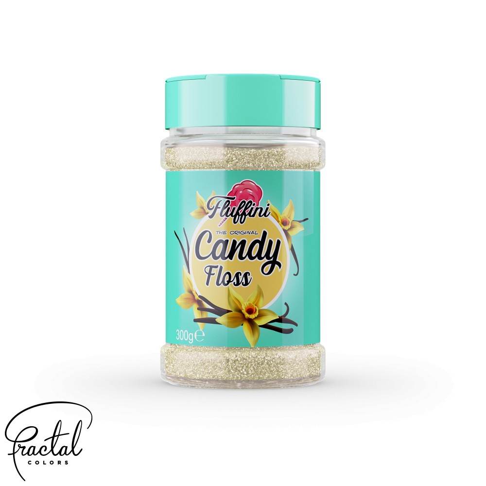 sukkerspinn sukker fluffini vanilje smak