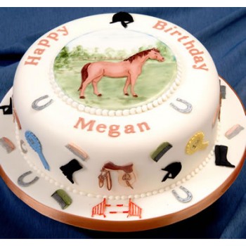 hestekake laget med utstikkere fra patchwork