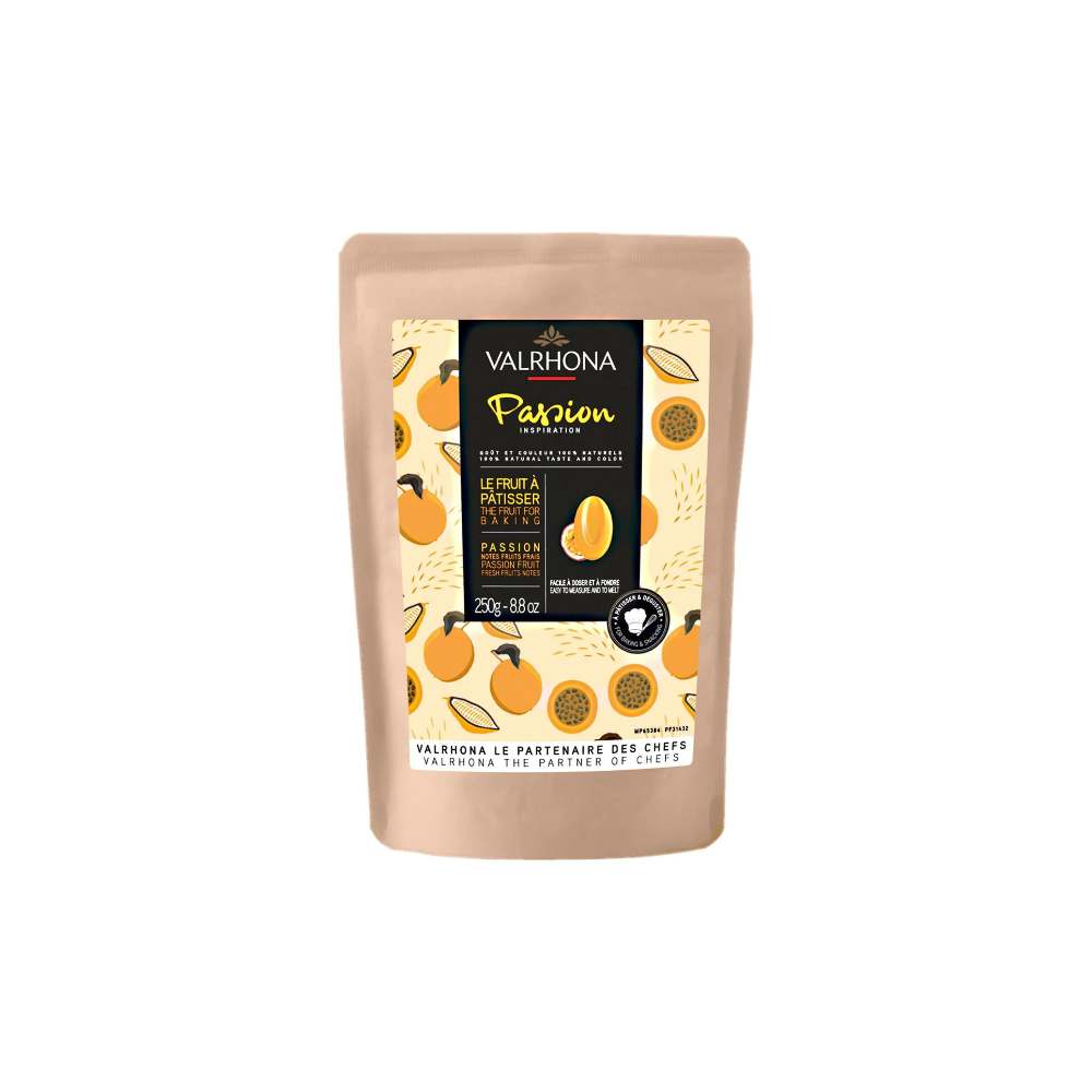 valrhona sjokolade med pasjonsfrukt smak