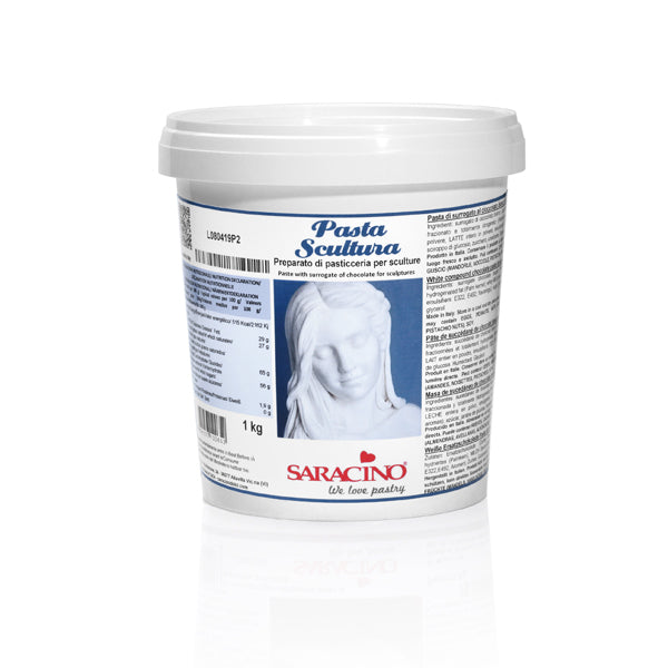 Saracino Modelleringssjokolade, skulpturering -Hvit- 1kg