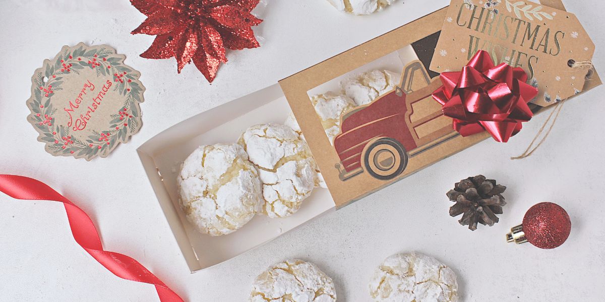 Kokos crinkle cookies oppskrift