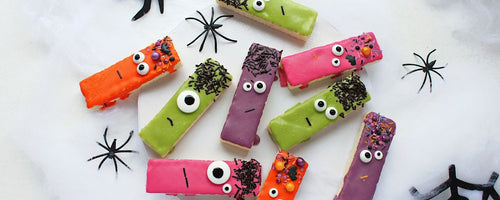 Enkel Halloweensnacks - Frankenstein & venner