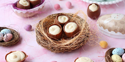 Oppskrift på sjokoladeegg med melkekrem