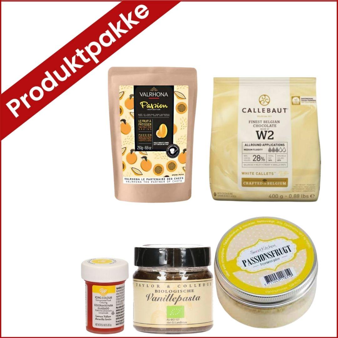 produktpakke til ostekake med pasjonsfrukt