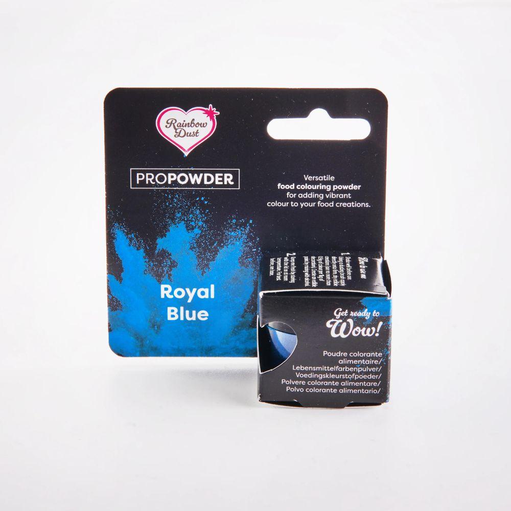 Rainbow Dust pulverfarge i kongeblå – spiselig fargepulver for kakedekorering, 2g