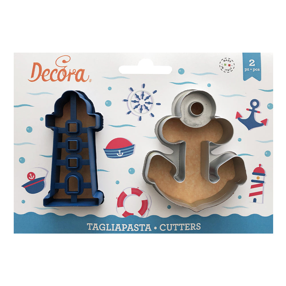 Decora Utstikkere - Fyrtårn og anker