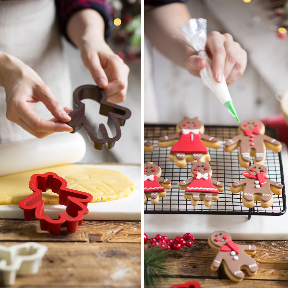 Decora utstikkere i plast -Jul- sett/4