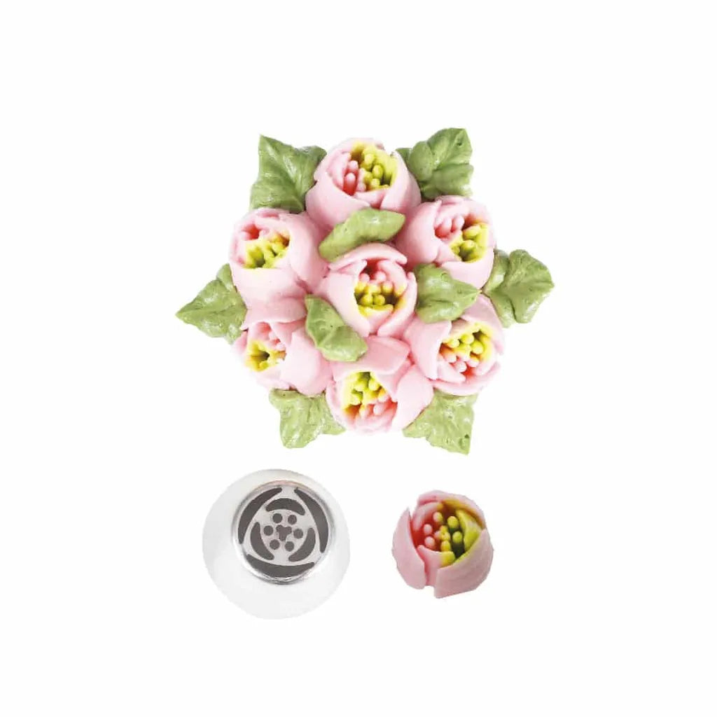 Decora sprøytetipp tulipan med 6 blader og pistiller