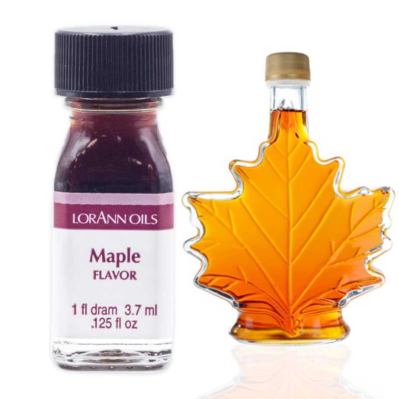 Konsentrert essens med smak av Maple / Lønn. Flasken inneholder 3,75 ml mapleessens.