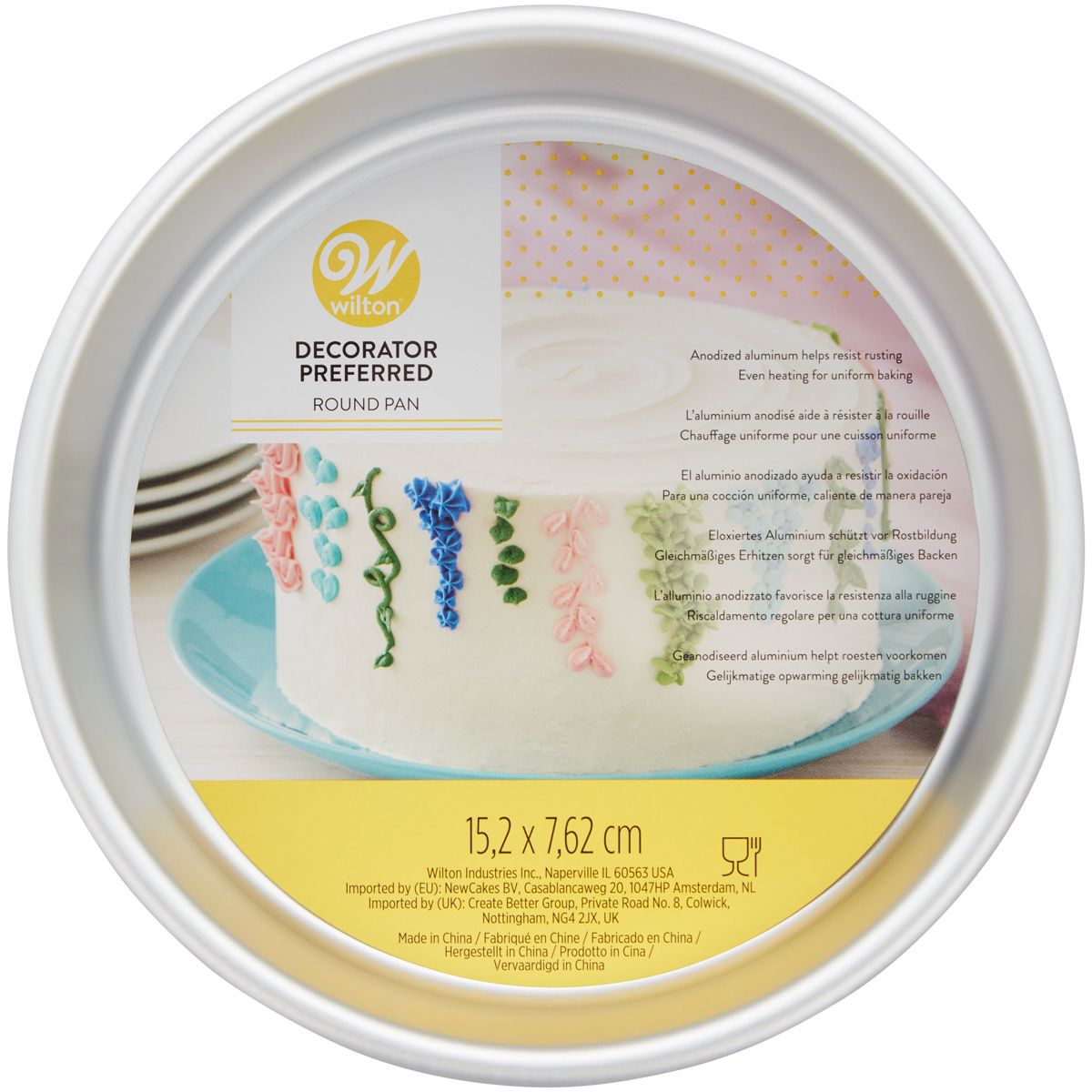 Kakeform Rund 15x7,5 cm fra Wilton