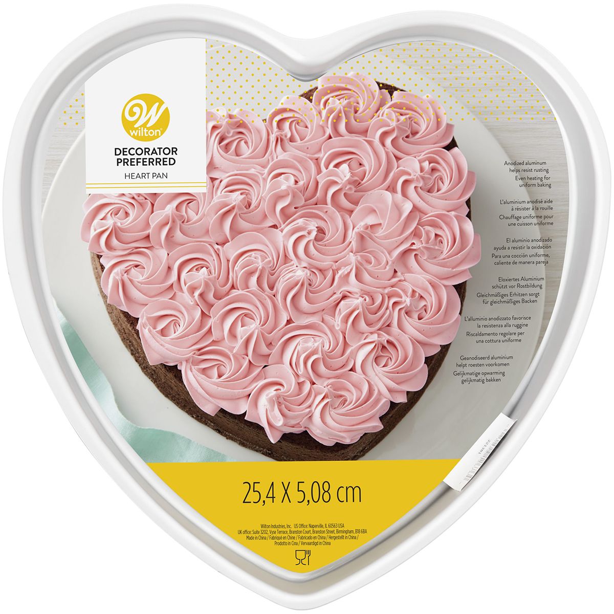 Kakeform Hjerte 25 cm fra Wilton