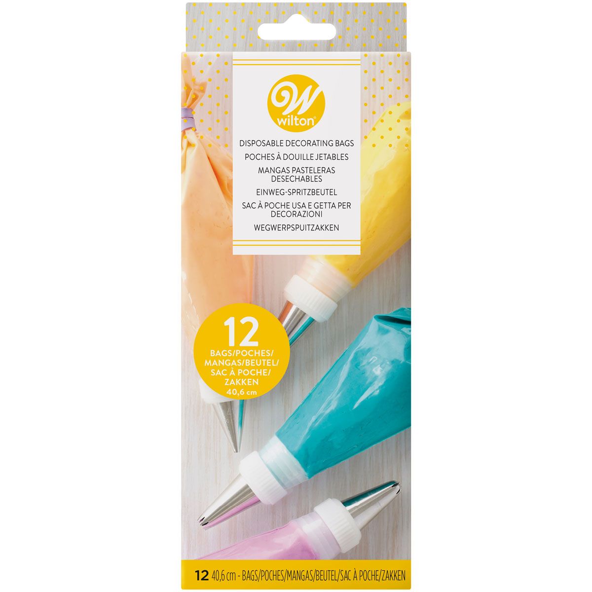 Sprøyteposer engangs, 12 pk (40cm)