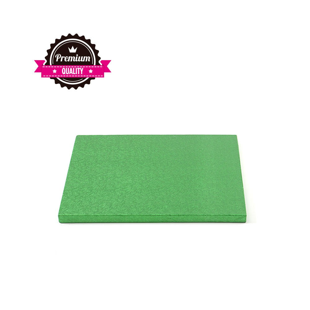 Kake Drum Kvadrat Grønn 15cm