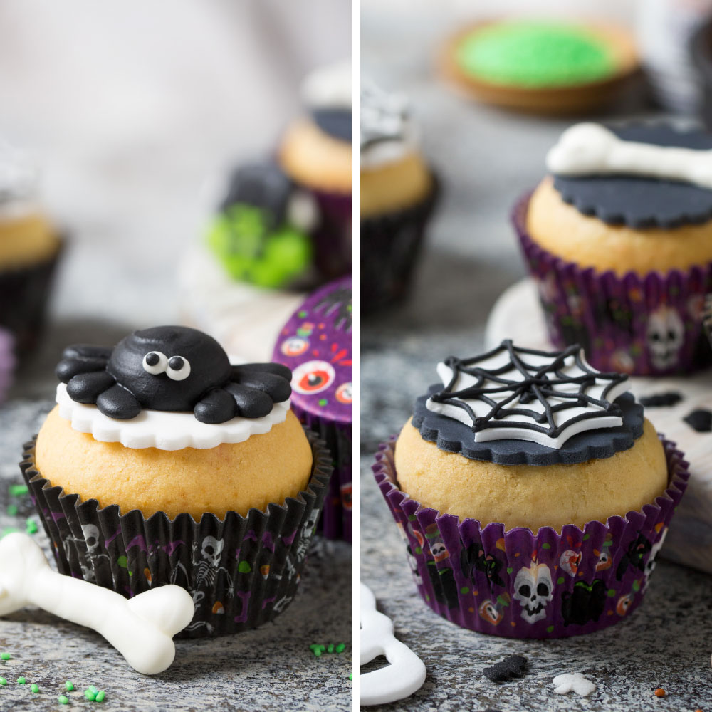 Decora Muffinsformer halloween skjellett