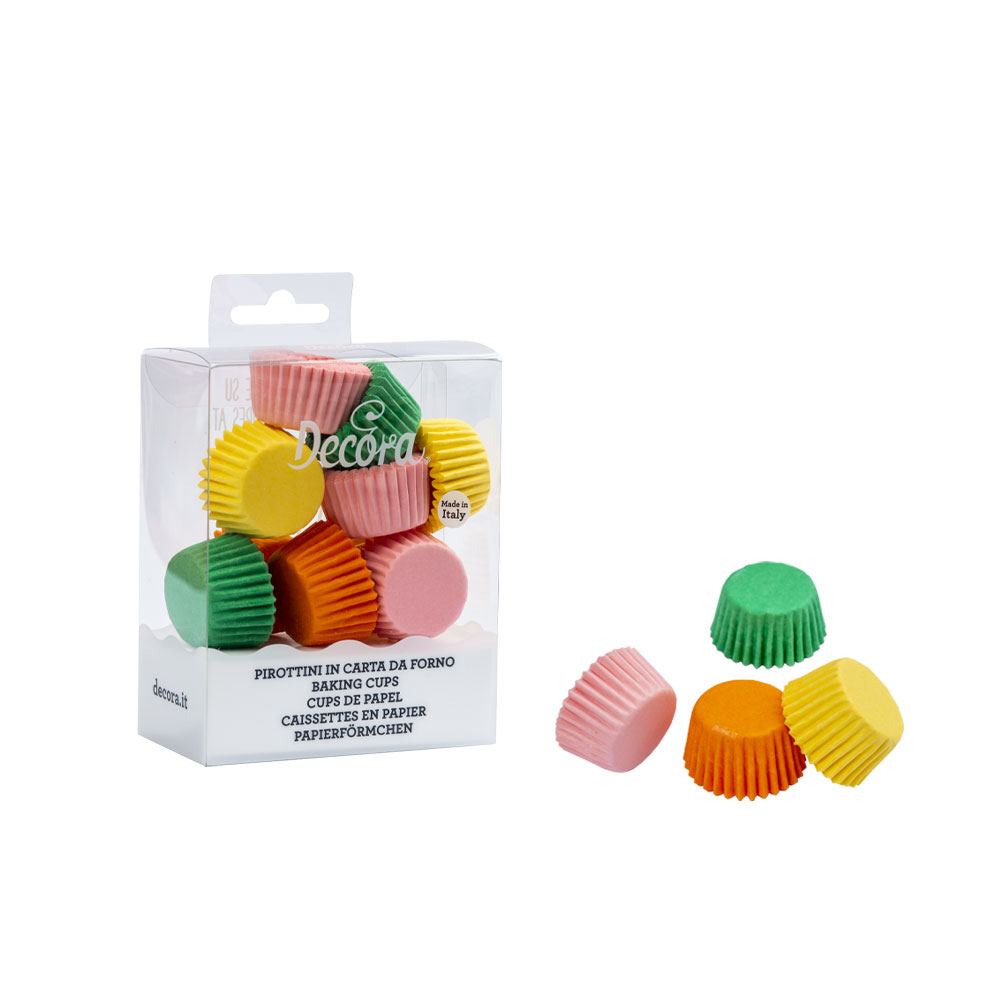 Decora Muffinsformer, mini -Assorterte farger- pk/200