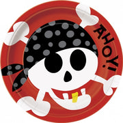 Pirate fun, engangsfat 8 stk 22,9cm diam