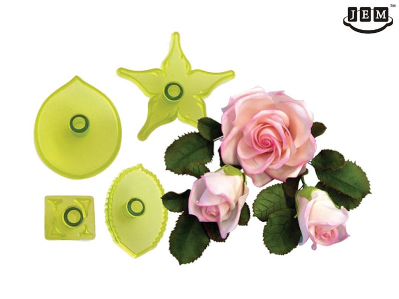 JEM utstikker Stor rose, 4 deler