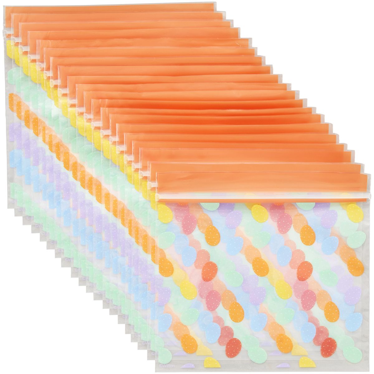 Wilton godteposer -Påskeegg- Pastellfarger pk/20