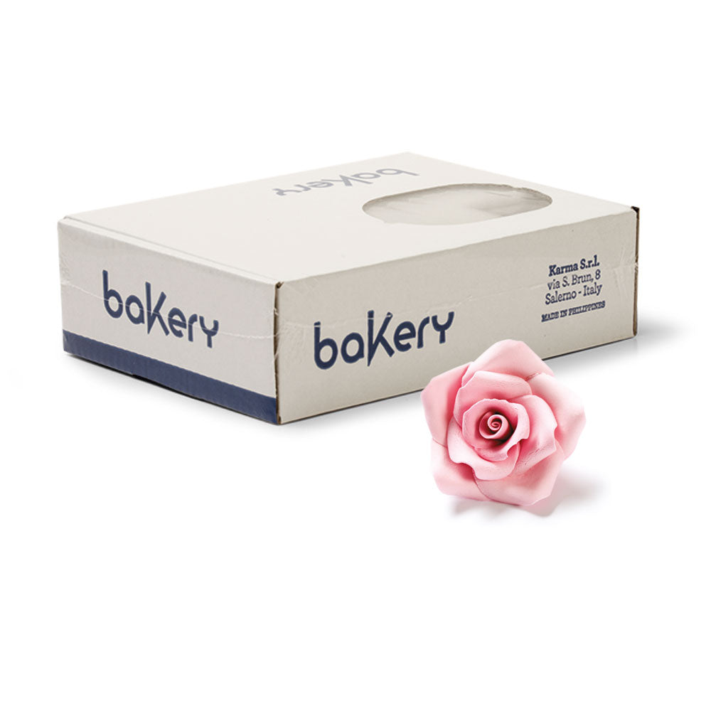 Spiselig kakepynt roser rosa