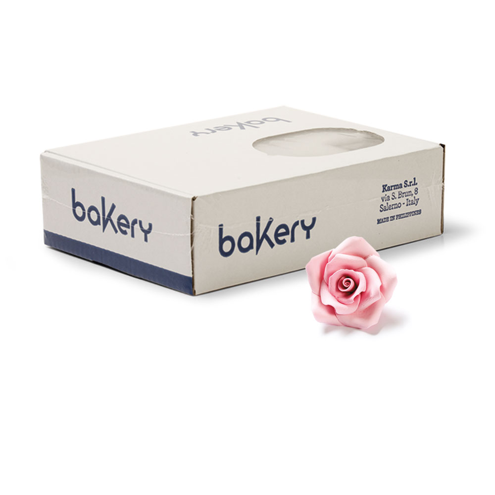 Spiselig kakepynt roser rosa