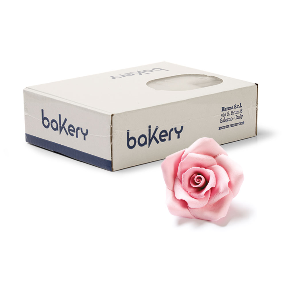 Spiselig kakepynt roser rosa