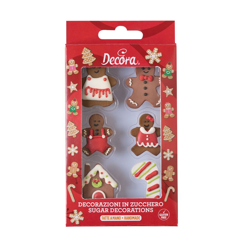 Spiselig Kakepynt Pepperkake figurer