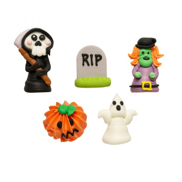 Decora Spiselig kakepynt Halloween 3D figurer, pk/5
