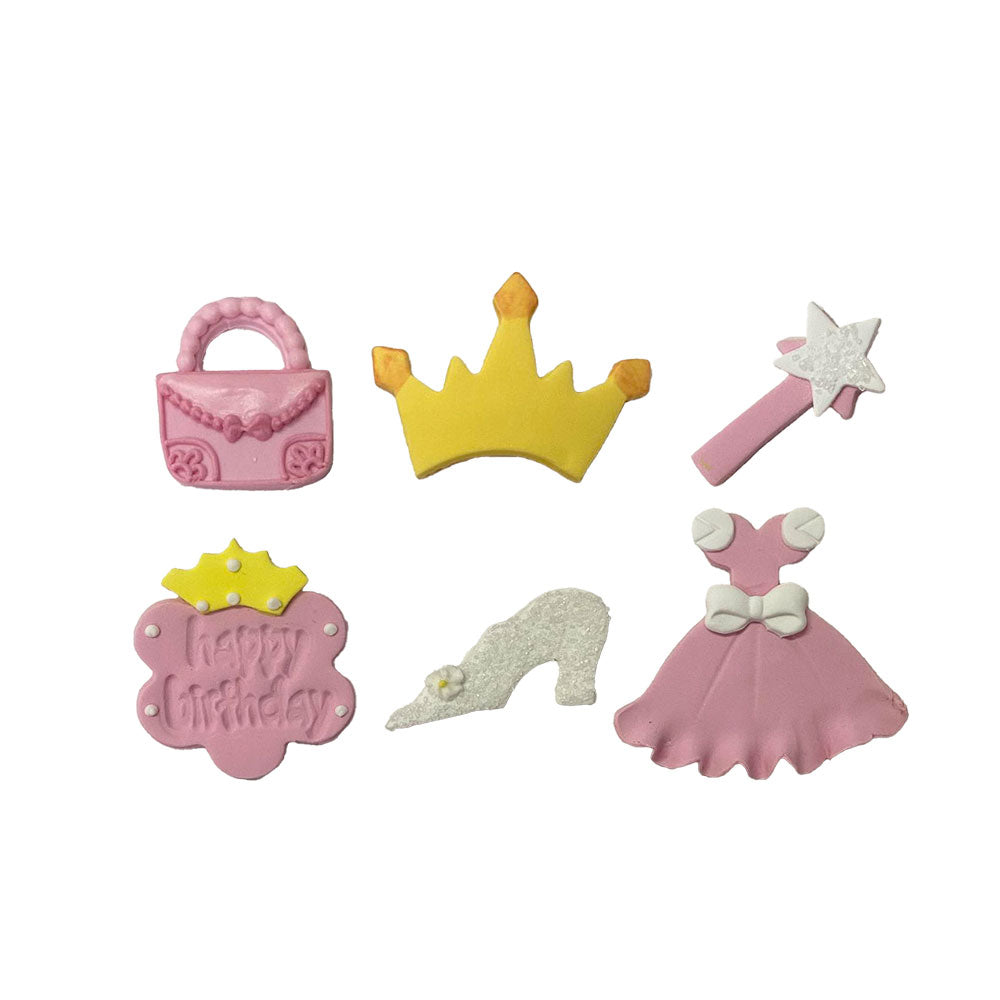 Decora Spiselig Kakepynt -Prinsesse- pk/6