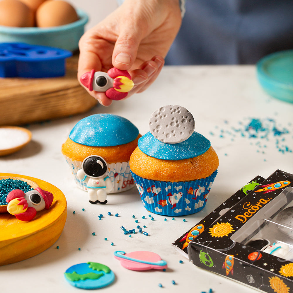 Decora Spiselig Kakepynt -Universet- pk/6