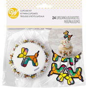 Wilton muffinsformer Ballonghund med picks, pk/24