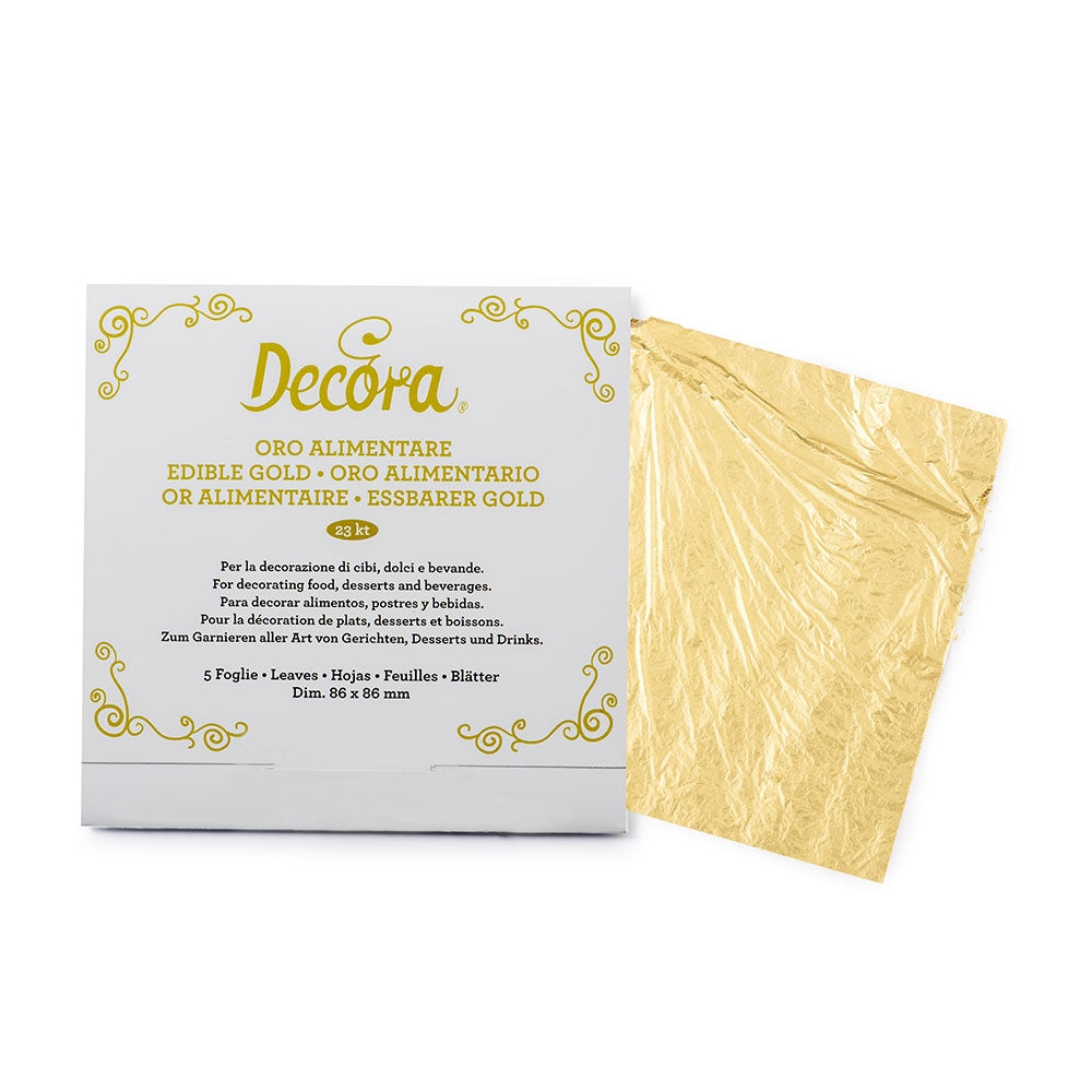 Decora Spiselig Gull 23K - Ark - 0,08g