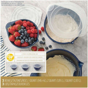 Wilton Bakebollesett med lokk, sett/3