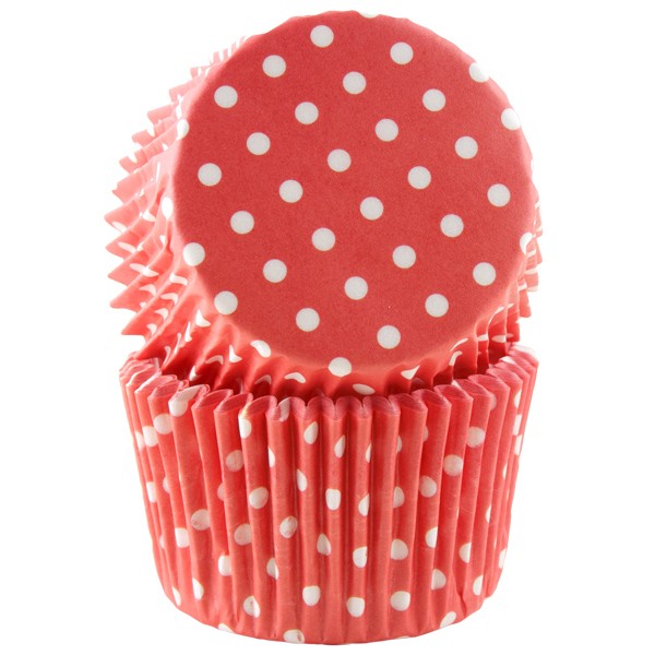 Muffinsform, Røde polka Jumbo 30 stk