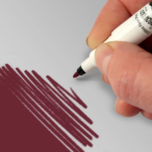 Food Art Pen spiselig tusj - Burgunder