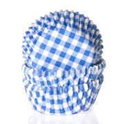 House of Marie Muffinsformer Gingham Blå pk/50 