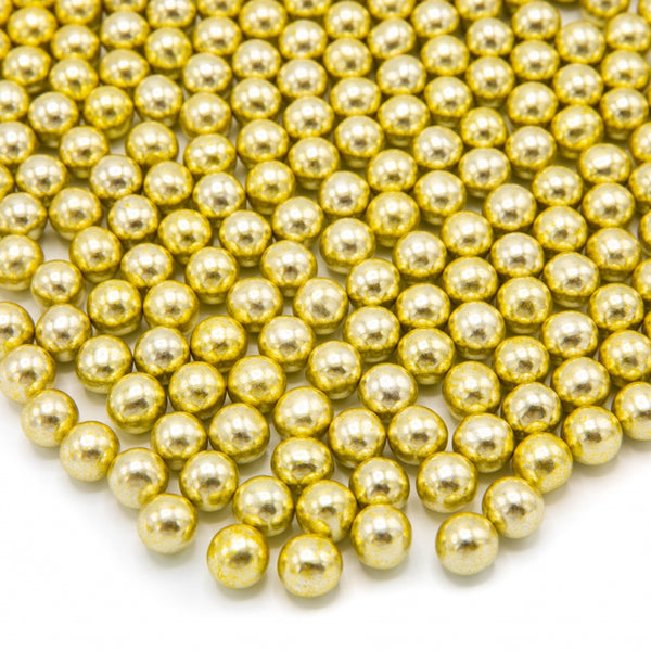 Happy Sprinkles Sjokoladekuler - Gull Metallic M 90g