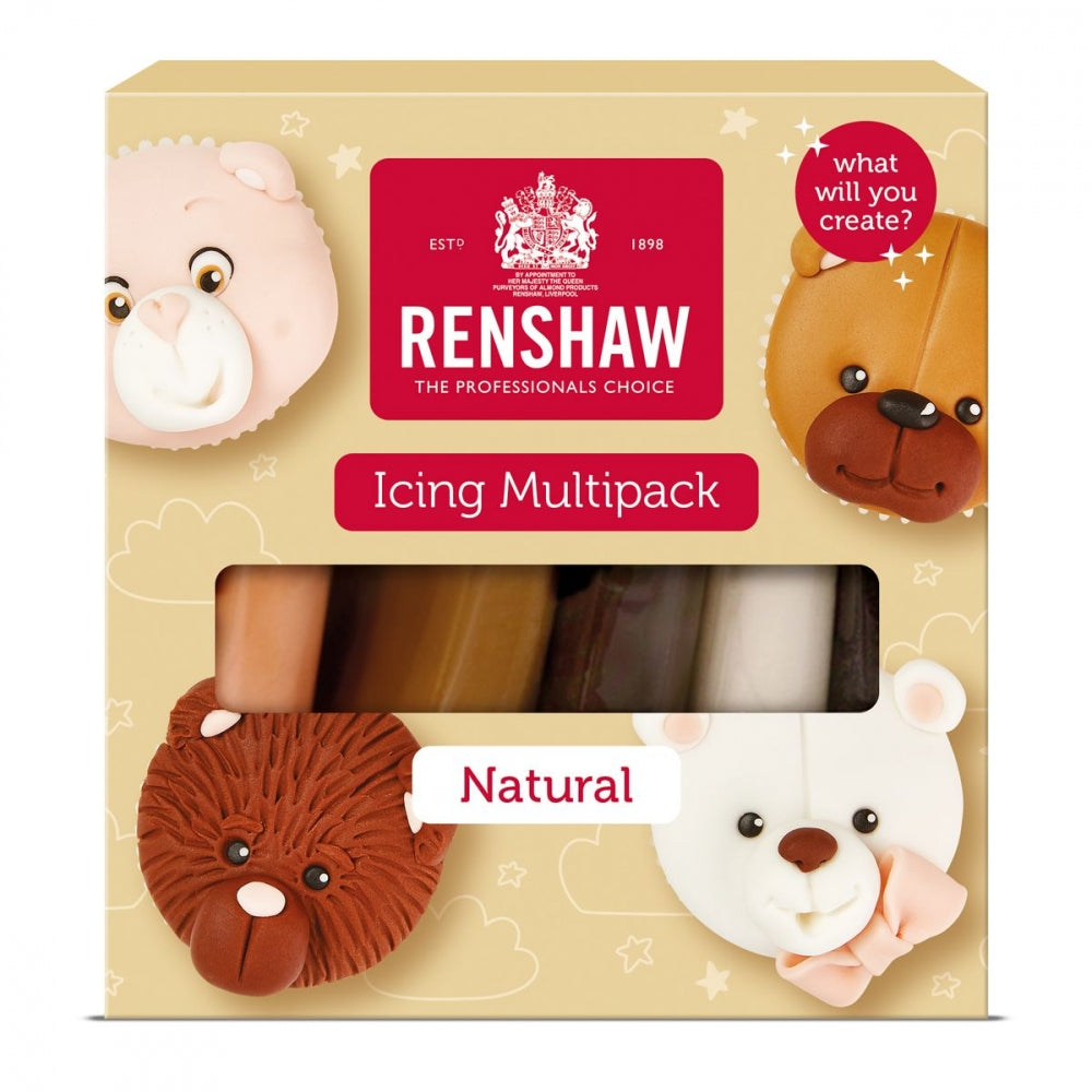 Hudfarget fondant fra Renshaw -Multipack- 500g