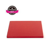 Kake Drum Kvadrat Rød 25cm
