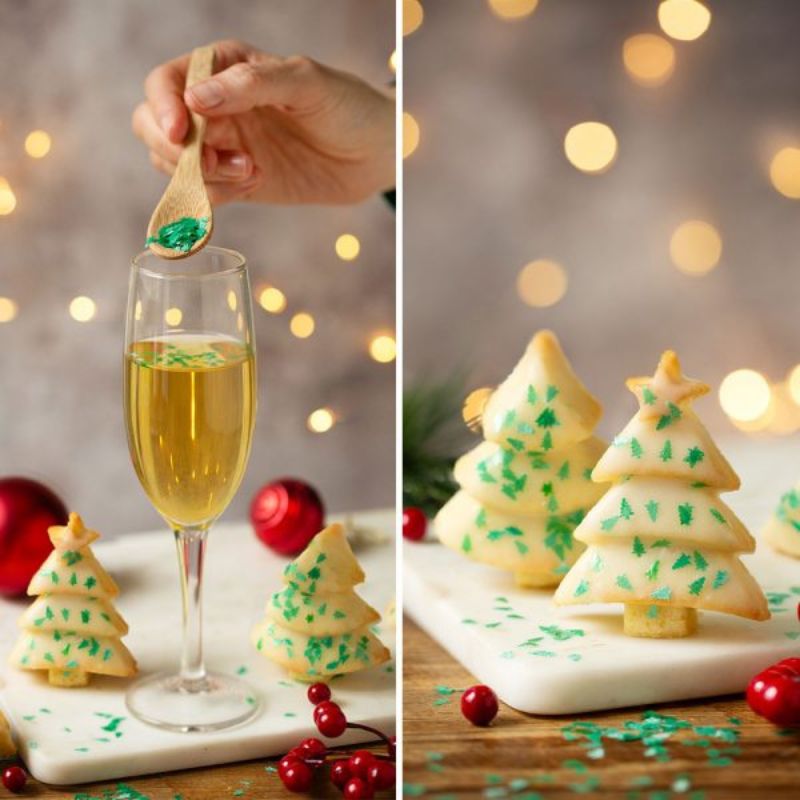 Glitter til drikke juletrær