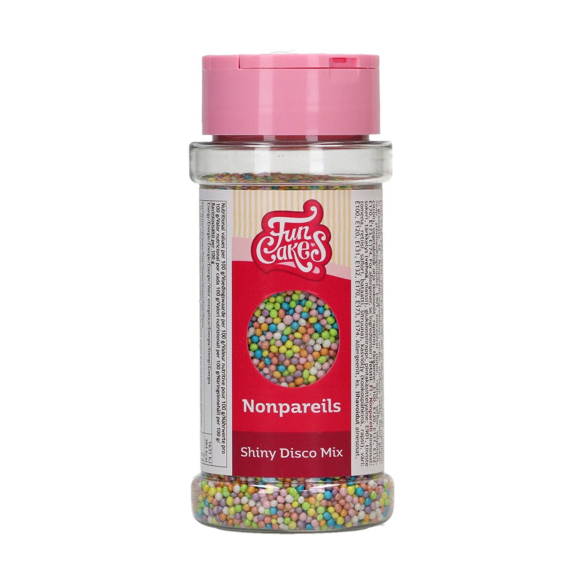 FunCakes Skinnende Nonpareils - Disco Mix, 80 g