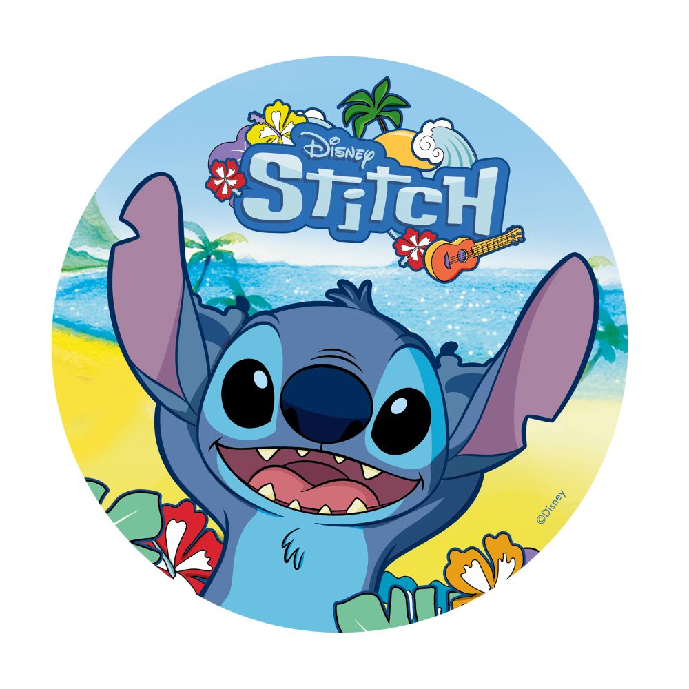 Kakebilde Wafer – Stitch Ø20cm