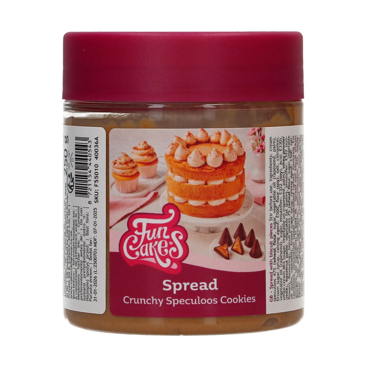 FunCakes Spreads - Sprø Speculooskrem, 250g