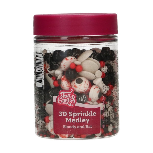 FunCakes kakestrø til halloween -Bloody and Bat-