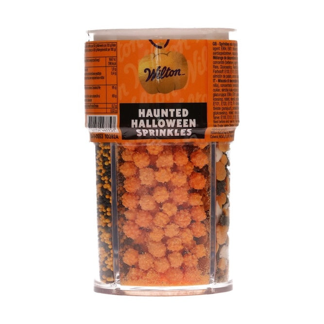 Wilton Strøssel - Haunted Halloween - Spøkelser, gresskar, flaggermus, Svart, oransje, hvit, 100 g
